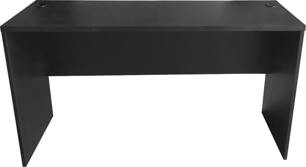 Thuisland cijfer Ophef Bureau - computer meubel - 140 cm breed en 50 cm diep - zwart | bol.com