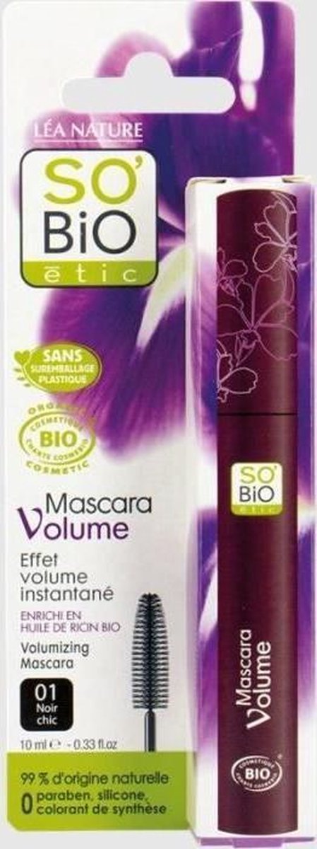 SO'BiO ETIC Volume Mascara - Chique zwart - 10 ml