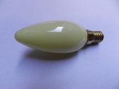 Kaarslamp 20 - 25 watt geel e14