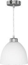 LED Hanglamp - Trion Dolina - E27 Fitting - 1-lichts - Rond - Mat Chroom - Aluminium