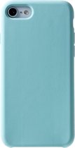 Shop4 - iPhone SE (2022) / SE (2020) / 8 / 7 Hoesje - Zachte Back Case Mat Licht Blauw