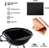 5 STUKS bbq matje grill mat - 33x40cm - ovenbeschermers - herbruikbaar - niet-klevend - Zwart