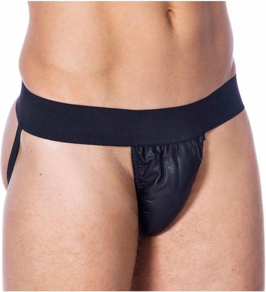 Jockstrap en cuir avec bandes élastiques - taille S