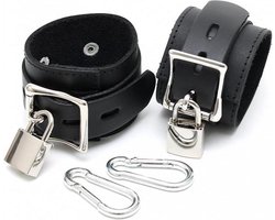 Rimba Bondage Play - Enkelboeien Met hangsloten En 2 karabijnhaken