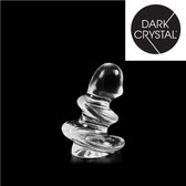 Dark Crystal Schroef Buttplug 16 x 11 cm - transparant