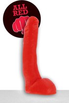 All Red Dildo 29 cm - rood