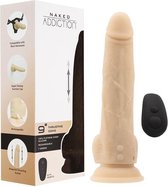 Naked Addiction - Thrusting Dong met Afstandsbediening 9 Inch Vanille