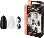 Royal 24 Glue-On Nail Tips - Mystique Almond (met nagellijm)