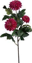 Viv! Home Luxuries Chrysant - zijden bloem - donker roze - topkwaliteit