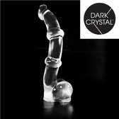 Dark Crystal Dildo met ribbels 34 x 5,2 cm - transparant