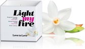 Love to Love Light My Fire Luscious Massagekaars - White Musk