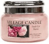 Village Candle Village Geurkaars Fresh Cut Peony | pioenroos jasmijn kersenbloesem - small jar