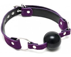 Rimba - Mondknevel - Ball Gag Met Siliconen bal - Paars