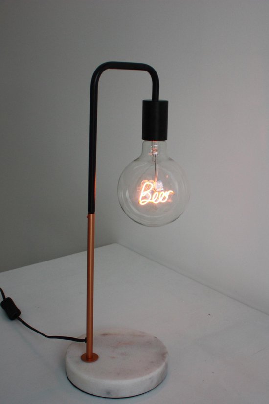 Steepletone staande lamp inclusief retro led lamp beer | bol.com
