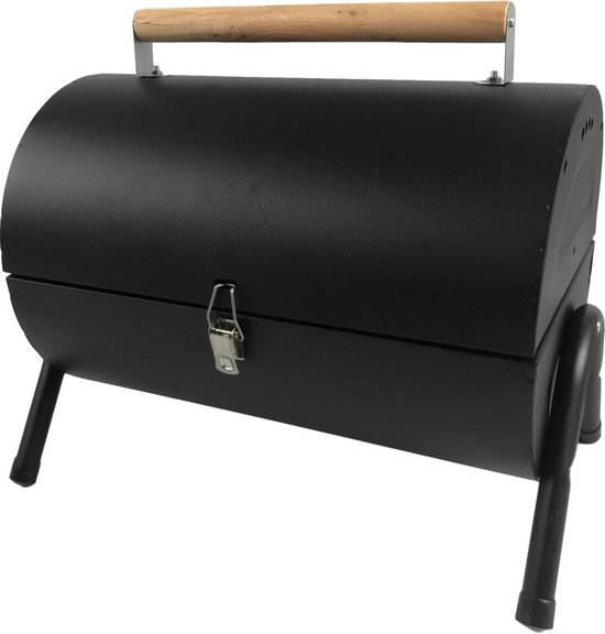 MaxxGarden BBQ -  Houtskool Barbecue - Smoker Barbecue - Grilloppervlak (LxB) 38 x 52 cm - Met Dubbel Grill Vlak - Zwart