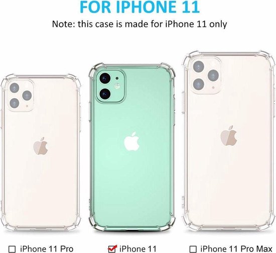 bal Zuivelproducten marmeren Iphone 11 siliconen hoesje / Doorzichtig iPhone 11 achterkant met  uitgestoken hoeken... | bol.com