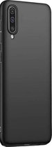 Samsung  Galaxy A70 Silicone zwart hoesje,met 2x gratis Tempered glass Screenprotector