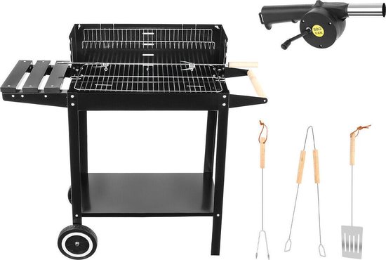 Barbecue avec table d'appoint - grand grill - Broche - Ustensiles de  cuisine barbecue... | bol.com