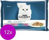 Gourmet Perle - Vis - Kattenvoer - 4 x (12 x 85g)