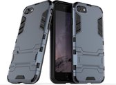 Coverup Armor Kickstand Back Cover - Geschikt voor iPhone SE (2022/2020), iPhone 8 / 7 Hoesje - Blauw