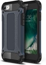 iPhone SE (2020) Hoesje - Armor Hybrid - Donkerblauw