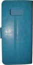 Samsung  Galaxy S8 blauwe boek Kunstleer Luxe hoesje met extra vakjes voor pasjes en brieven geld