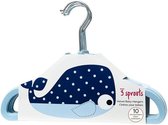 3 Sprouts - Hangers - Blue Whale /textile And Interior /blue Whale