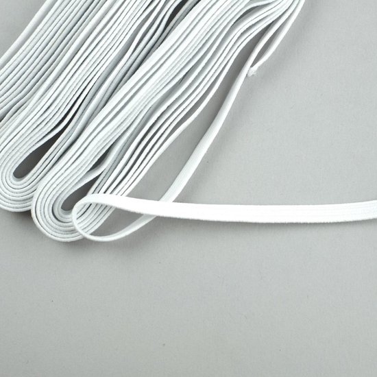 Elastiek koord 8 mm wit | 10 meter | Elastiek naaien | Elastiek voor het  maken van... | bol.com