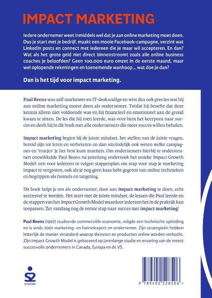 Impact marketing - back cover