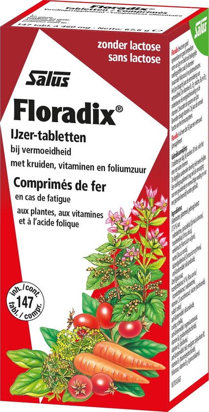 Salus Floradix Tabletten  - 147 Tabletten - Voedingssupplementen