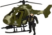 Combat Force - Leger Speelgoed - Army - Soldaatjes – Militair - Speelgoed - Helikopter - Leger - Soldaat - Helikopter Speelset – Kinderen