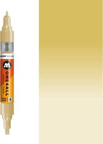 Molotow ONE4ALL - Gouden Acrylic Twin 1,5 – 4 mm Marker