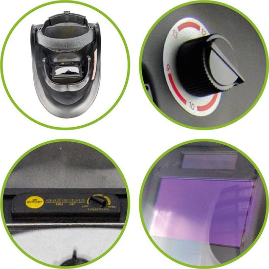 NGHSDO Lassen Masker Slijpen Helm Lasser Bescherming Cover Automatische Dimmen Lassen Gezicht Guard Auto Verduistering Argon Arc Lassen Masker Afneembare Lassen Helm