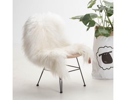 IJslandse Schapenvacht Wit - Sheepy Original Nalá XL 105 - 110 cm lang - Bekijk onze productvideo - Sheepy.cc
