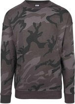 Urban Classics Sweater/trui -L- Camo Zwart/Zwart