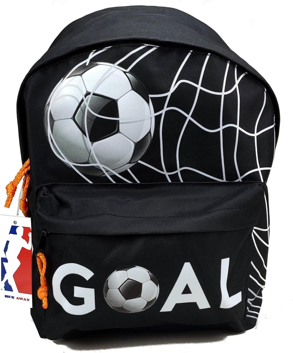 bol.com | Run Away Goal! VOETBAL Rugzak Rugtas Schooltas Zwart 3-8 Jaar