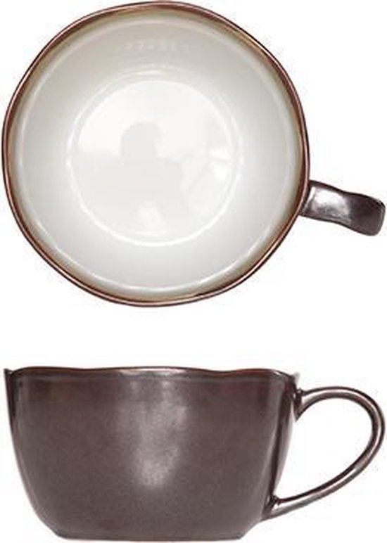 Cosy & Trendy Mok Speckle Grijs 360 ml - 6 stuks