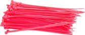 Kabelbinders/tyraps roze. 610mm x 9.0mm. 1x100 stuks + Kortpack pen (099.0327)