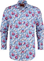 bb chum Heren Overhemd Spring Orchids M