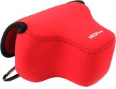 NEOpine Neopreen schokbestendige zachte draagtas met haak voor Canon SX60 camera (rood)