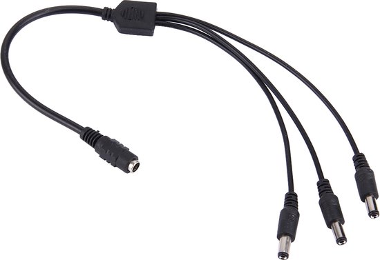 Câble de connecteur femelle d'alimentation CC 5,5 x 2,1 mm à 3 barils mâles pour contrôleur de lumière LED