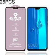 Voor Huawei Y9 (2019) 25 PCS 9H HD High Alumina Full Screen Tempered Glass Film