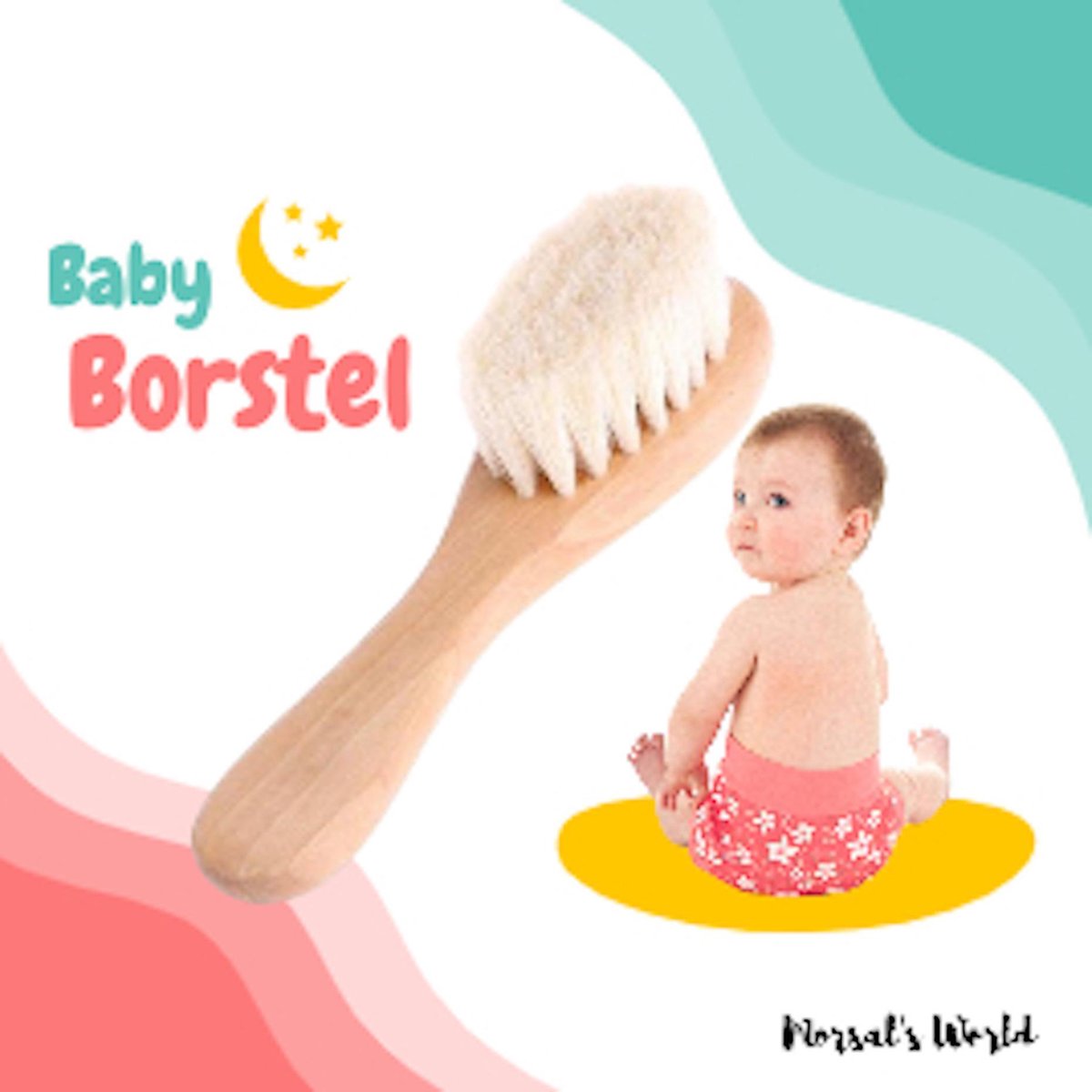 Houten Baby Borstel - Haarborstel