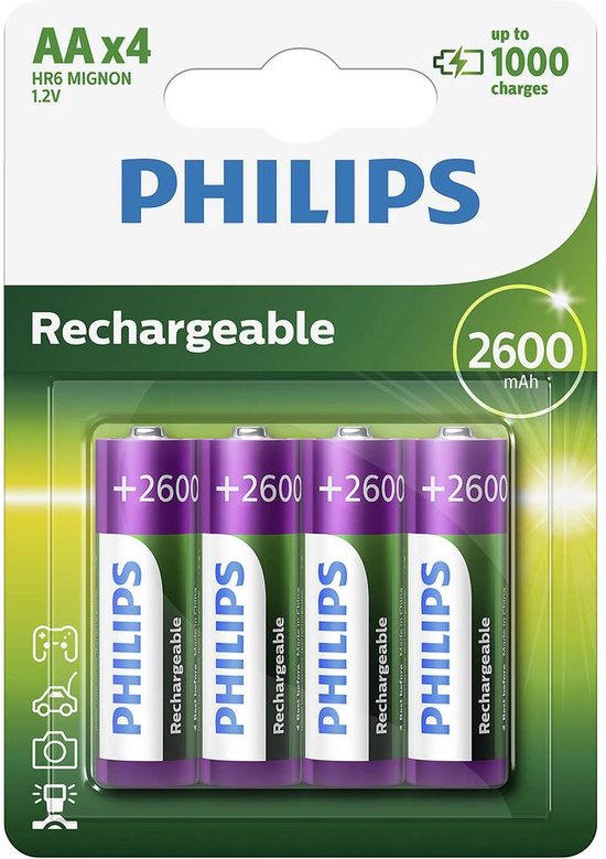 Philips AA Oplaadbare batterijen | bol.com