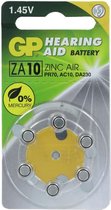 GP Batteries Hearing Aid ZA10, Batterie à usage unique, PR70, Zinc-Air, 1,4 V, 6 pièce(s), 3,6 mm