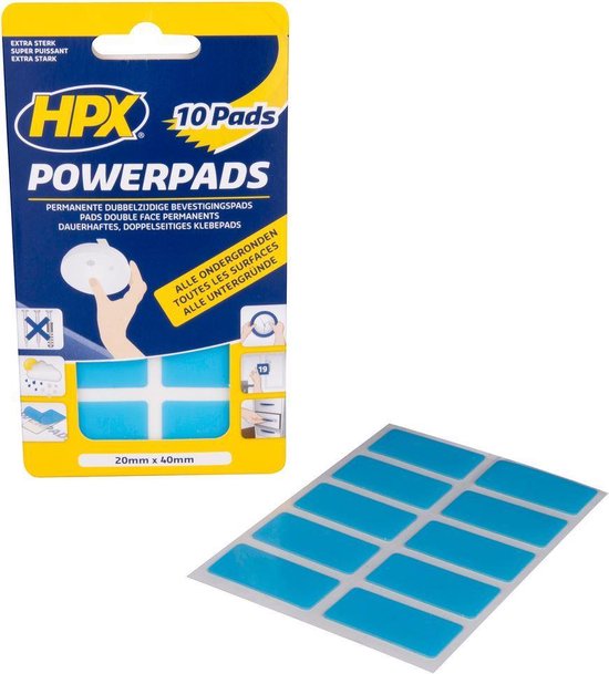 HPX Powerpads - Dubbelzijdige Montage Pads Voor Rookmelders - 10 stuks