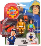Brandweerman Sam Speelfiguren - Elvis en Mandy
