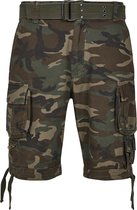 Heren Vintage Savage Cargo Shorts olivecamo