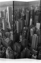 Kamerscherm - Scheidingswand - Vouwscherm - New York: skyscrapers (bird's eye view) [Room Dividers] 135x172 - Artgeist Vouwscherm