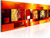 Schilderijen Op Canvas - Schilderij - Golden Spell 135x45 - Artgeist Schilderij